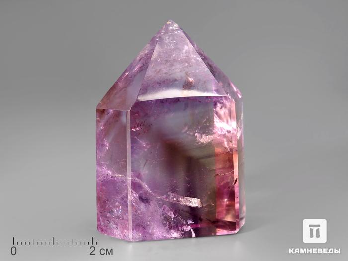 Аметрин, полированный кристалл 5,4х3,9х2,6 см, 11-23/7, фото 1