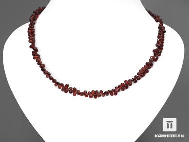 Альмандин, Гранат. Бусы из альмандина (граната), капли