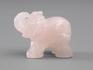 Слон из розового кварца, 4х3х2 см, 23-6/2, фото 2