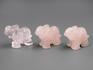 Слон из розового кварца, 4х3х2 см, 23-6/2, фото 3