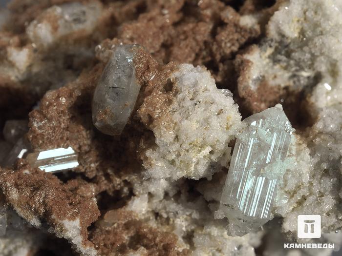 Топаз, кристаллы в породе 7,1х5,4х4,8 см, 10-30/17, фото 3