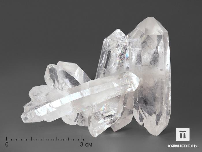 Горный хрусталь, сросток двухголовых кристаллов, 10-611/13, фото 1