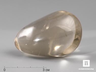 Раухтопаз. Раухтопаз (дымчатый кварц), полированная галька 6,2х4,8х4,4 см