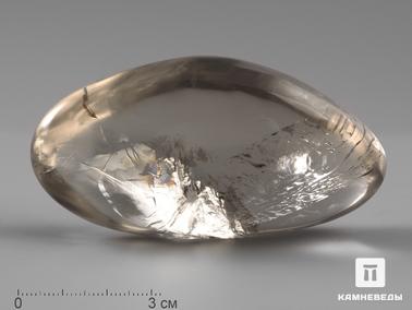 Раухтопаз. Раухтопаз (дымчатый кварц), полированная галька 7,8х4,2х3,3 см
