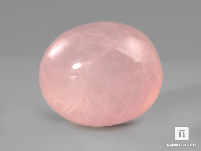 Розовый кварц, полированная галька 4,1х3,5х3,3 см, 12-82/17, фото 2