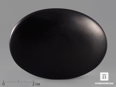 Гагат. Гагат, галька плоская 7х5 см