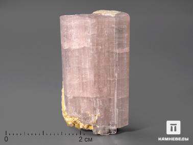 Турмалин, Эльбаит. Турмалин розовый (эльбаит), кристалл 3,1х1,9 см