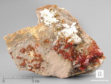 Ванадинит, Барит. Ванадинит с баритом, 11,5х8,2х5,2 см