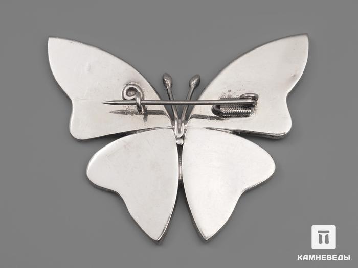 Брошь «Бабочка» с кружевным агатом, 4,7х3,9х0,2 см, 237, фото 2
