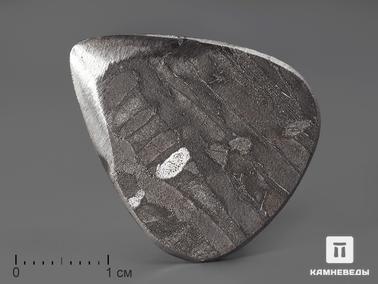Метеориты. Медиатор из метеорита Сеймчан, 3х2,5х0,2 см