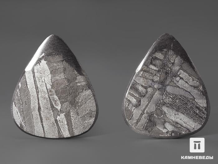 Медиатор из метеорита Сеймчан, 3х2,5х0,2 см, 16-1/1, фото 2