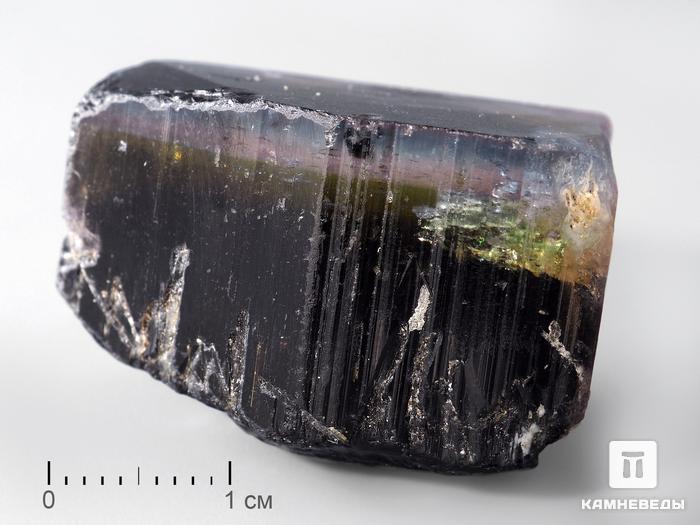 Турмалин полихромный, кристалл 3,2х2,1х2 см, 176, фото 1