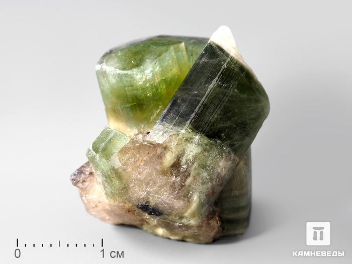 Турмалин (верделит), сросток кристаллов 2,4х2,2х2,2 см, 187, фото 1