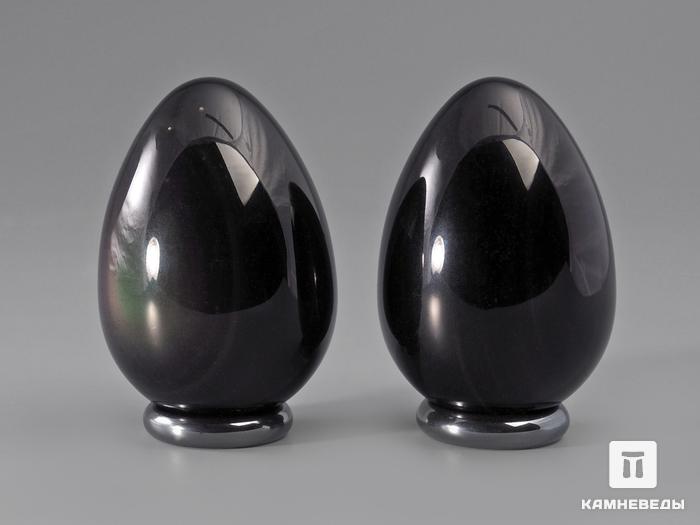 Яйцо из радужного обсидиана, 5,8х4 см, 330, фото 2