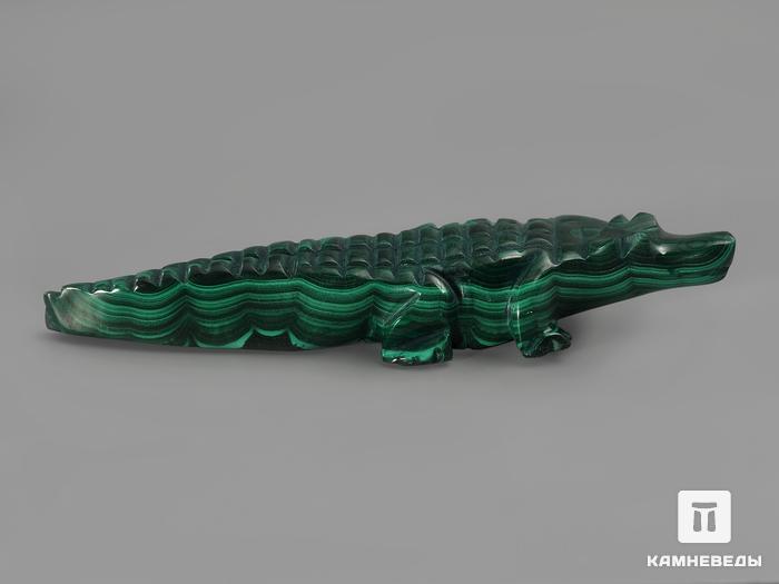 Крокодил из малахита, 11,4х3,4х1,7 см, 605, фото 2