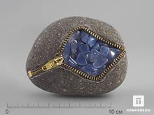 Сувенир из камня «кошелек» с голубым халцедоном, 10,7х8,4х5 см