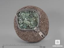 Сувенир из камня «кошелек» с аквамарином, 10х9,2х4,4 см
