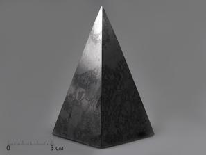 Пирамида из шунгита, полированная 5,5х5,5х10 см