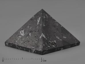 Пирамида из шунгита, неполированная 3х3 см