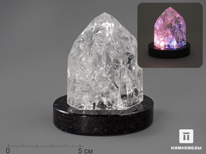 Кристалл горного хрусталя (кварца) с подсветкой, 767, фото 1