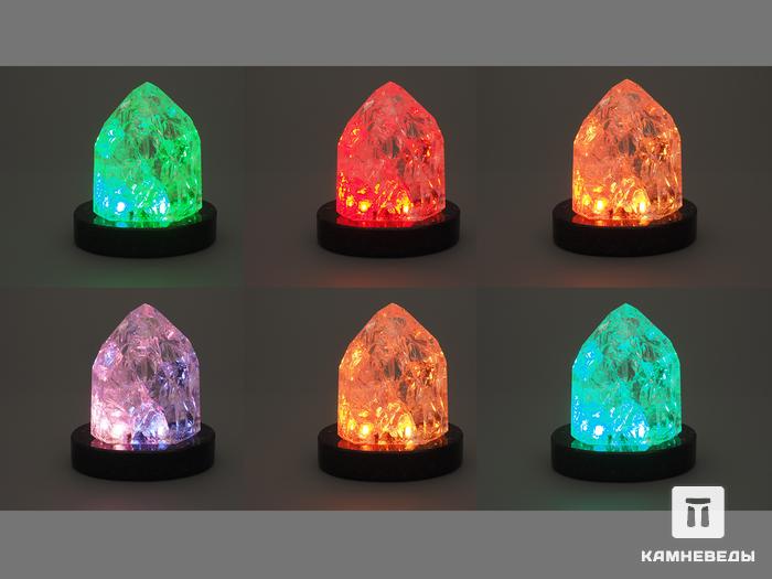 Кристалл горного хрусталя (кварца) с подсветкой, 767, фото 3