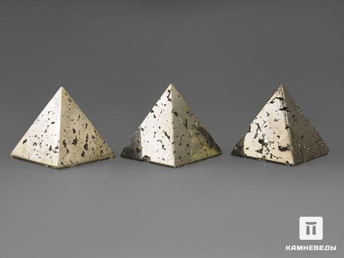 Пирамида из пирита, 4,6х4,6х4,7 см, 20-33/1, фото 2
