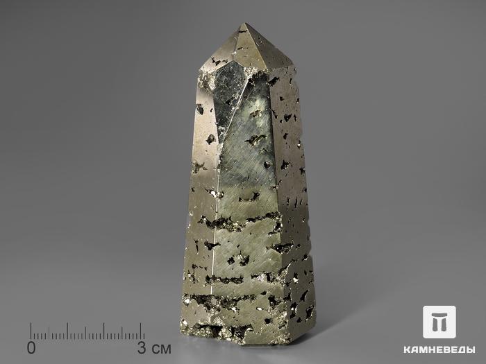 Пирит в форме кристалла, 9х4х3,3 см, 923, фото 1