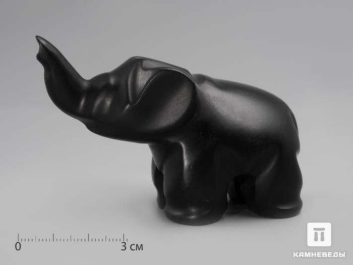 Слон из гагата, 8х5х4 см, 933, фото 1