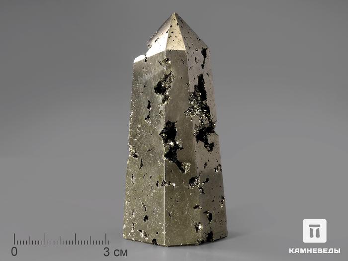 Пирит в форме кристалла, 6-7,5 см, 919, фото 1