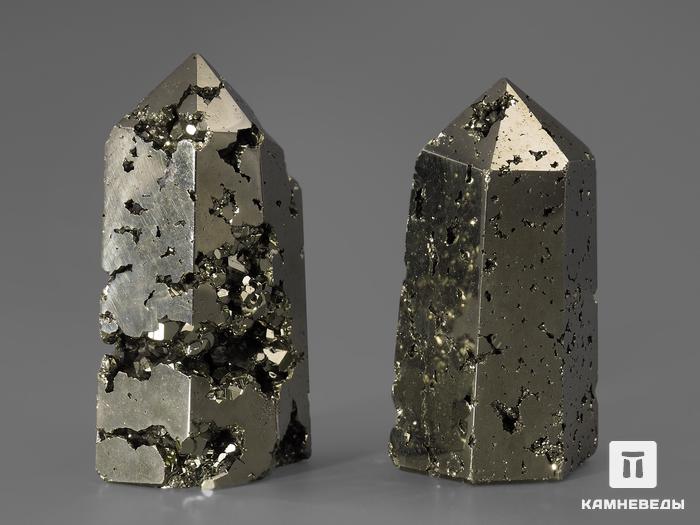 Пирит в форме кристалла, 6-7,5 см, 919, фото 2