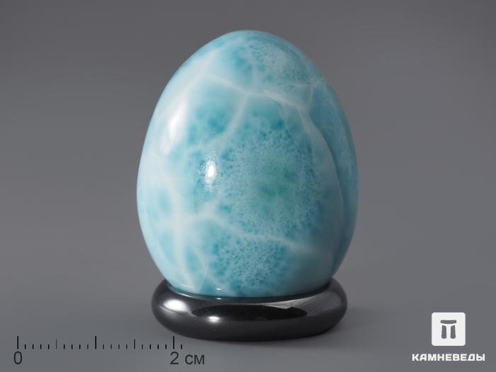 Яйцо из ларимара, 3,8х3 см, 822, фото 1