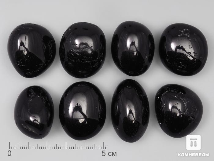 Шерл (чёрный турмалин), галтовка 3-3,5 см (25-30 г), 1023, фото 1