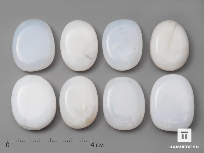 Опал белый (кахолонг), галтовка 2,5-3 см, 1019, фото 1
