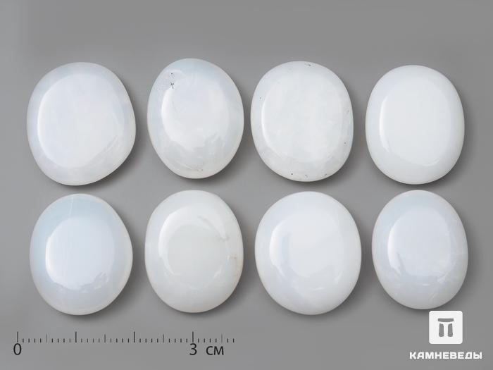 Опал белый (кахолонг), галтовка 2-2,5 см, 1017, фото 1