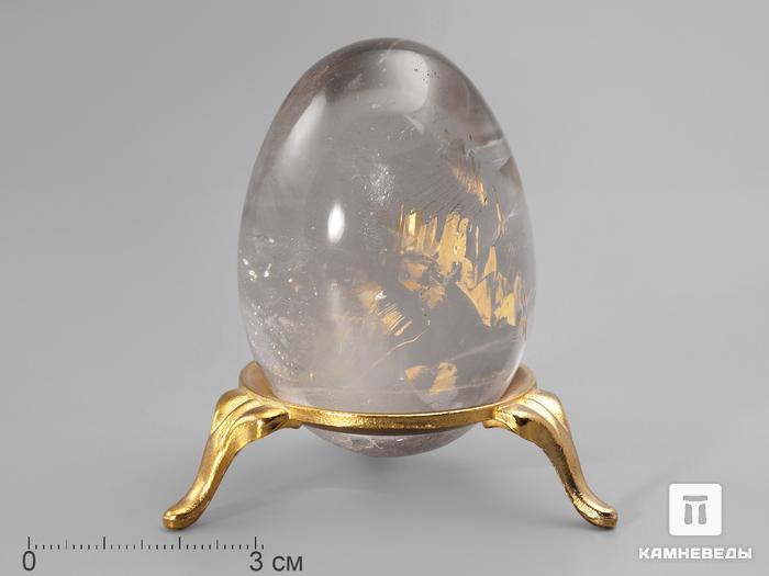 Яйцо из раухтопаза (дымчатого кварца), 5,8х4,1 см, 861, фото 1