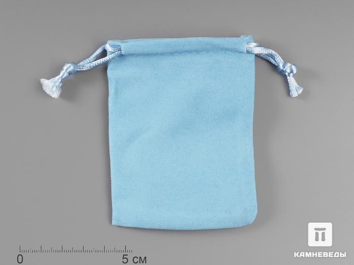 Мешочек бархатный, голубой 9х7 см, 781, фото 1