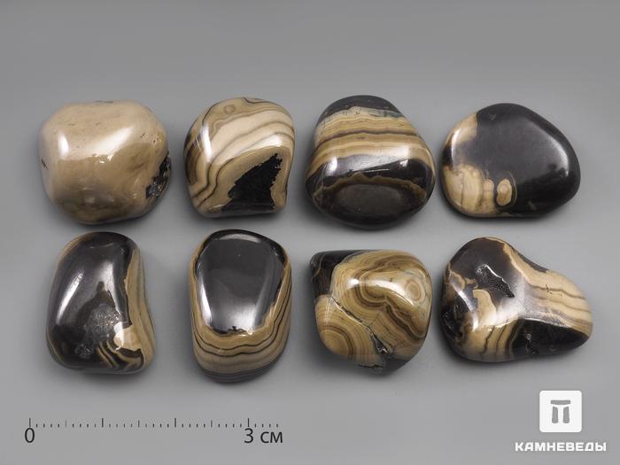Сфалерит с галенитом, галтовка 2-2,5 см, 1084, фото 1