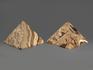 Пирамида из оникса мраморного (медового), 9х9х6,8 см, 1287, фото 3