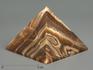 Пирамида из оникса мраморного (медового), 5,5х5,5х4,3 см, 1291, фото 1