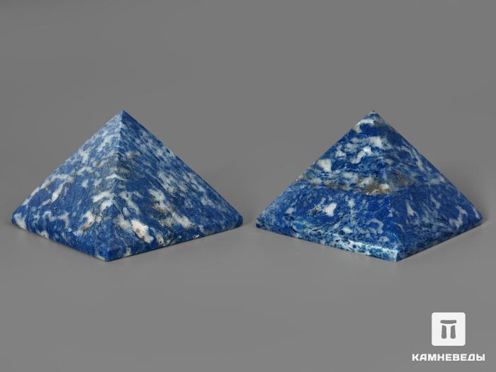 Пирамида из лазурита, 5х5х3,5 см, 1301, фото 2