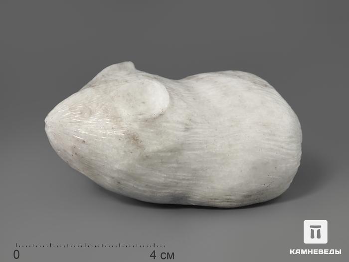 Фигурка «Мышь» из белого нефрита, 7,6х4,6х3,3 см, 1440, фото 1