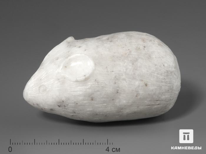 Фигурка «Мышь» из белого нефрита, 7,2х4,3х3,7 см, 1437, фото 1