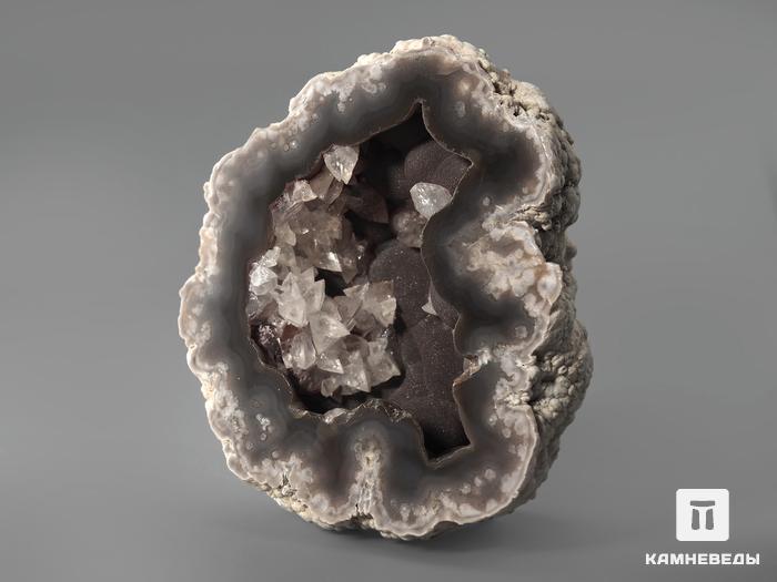Агат, жеода с кристаллами кальцита 7,2х6,1х3,3 см, 1427, фото 2