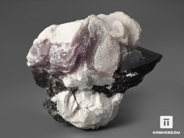 Турмалин (эльбаит) с лепидолитом и раухтопазом, 3,3х3х2,9 см, 1245, фото 2