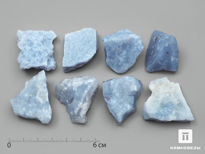 Голубой халцедон, 3,5-4,5 см, 1344, фото 1