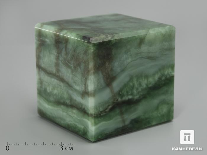 Куб из нефрита, 6,4х6,1 см, 1717, фото 1