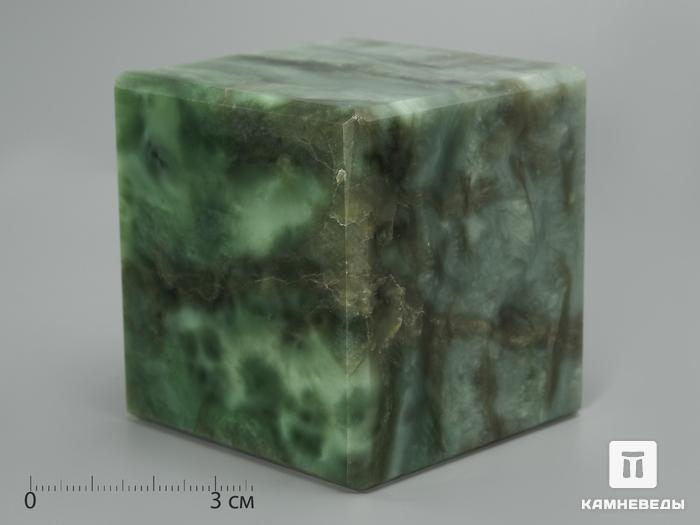 Куб из нефрита, 6,4х6,1 см, 1717, фото 2