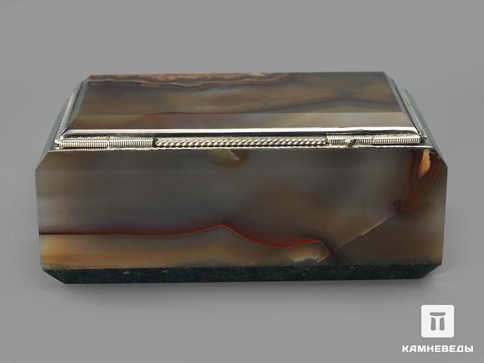 Шкатулка из агата, 9,5х5,7х4,1 см, 1725, фото 3