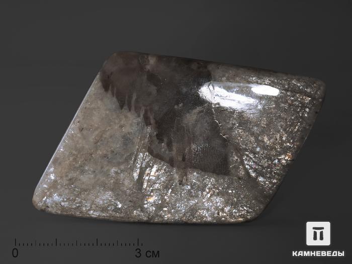 Беломорит, полированная галька 8х4,2х0,7 см, 1712, фото 2