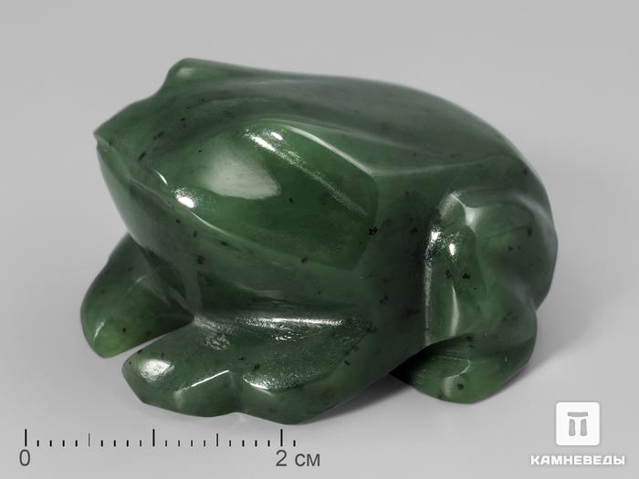 Лягушка из нефрита, 4,1х3,7х2,6 см, 1701, фото 1